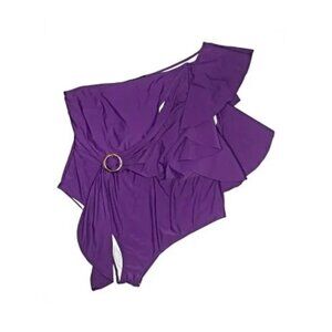 NWT Eloquii Womens One-Shoulder Purple  Tortoise Ring Accent Sz 18 NEW